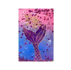 دفتر پولک دار سويل طرح دم پری دريايی و عروس دريايی کد 004