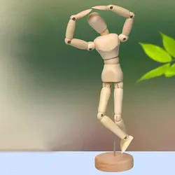 مانکن آدمک چوبی سايز 30 سانتيمتر