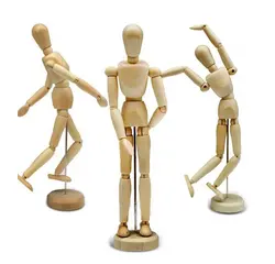 مانکن آدمک چوبی سايز 30 سانتيمتر