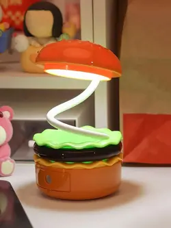 چراغ مطالعه و خواب تراش دار طرح همبرگر