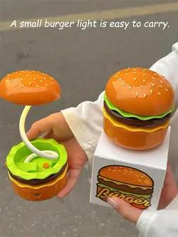 چراغ مطالعه و خواب تراش دار طرح همبرگر