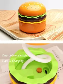 چراغ مطالعه و خواب تراش دار طرح همبرگر