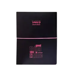 سالنامه سال 1403 نیم وزیری روز شمار جلد نرم کشدار دات