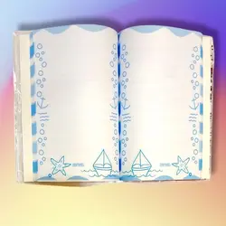 دفتر پولک دار سويل طرح اسب تکشاخ کد 003