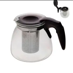 قوری مدل پیرکس glass teapot حجم 1100 میلی لیتر