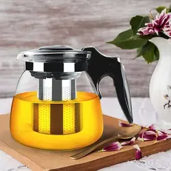 قوری مدل پیرکس glass teapot حجم 1100 میلی لیتر