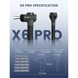 ماساژور تفنگی مدل Bob and Brad X6 Pro ❤️