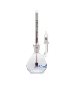 پیکنومتر ترمومتردار glassco