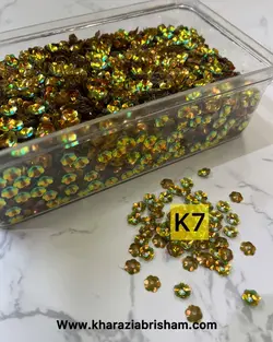 پولك گل بشقابي