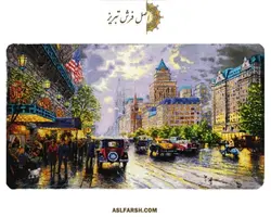 تابلو فرش دستباف خیابان نیویورک کد 1-16