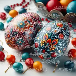 طرح وکتور تخم مرغ نوروز