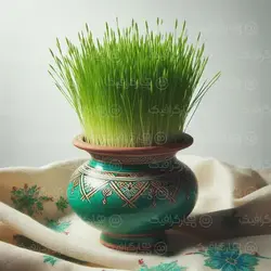 وکتور سبزه عید نوروز