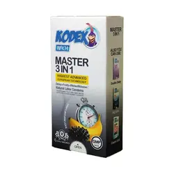 کاندوم خاردار و تاخیری کدکس Nach Kodex Master 3in1 موزی