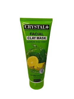 ماسک صورت کریستال پلاس حاوی خاک رس .عصاره نعنا و لیمو ترش 250میلی
