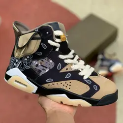 کتونی مردانه نایک ایر جردن 6 رترو کاکتوس جک باندانا Nike Air Jordan 6 Retro Cactus Jack Bandana