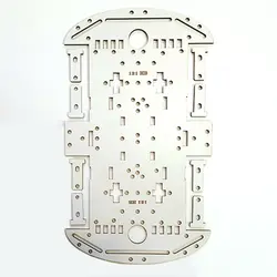 شاسی ربات حرفه‌ای چهار چرخ 4WD با جنس mdf سه میلی‌متر