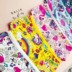 شورت نخی طرح یونی کورن کد ۸۱۷7 ( مدل جنیفری )