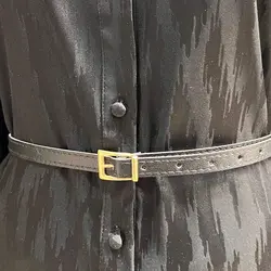 شومیز ساتن بلند مجلسی کمربند دار کد 720 مشکی