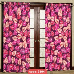 پرده پانچی تصویری مدل برگ کد S-2104
