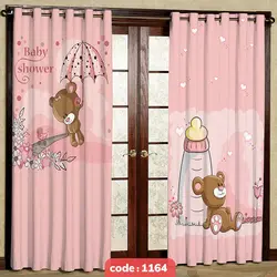 پرده پانچی اتاق کودک مدل Baby Shower کد S-1164