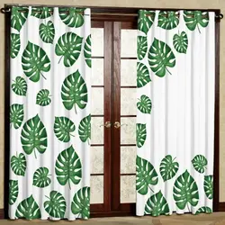 پرده آماده پانچی برگ انجیری مدل Sd213