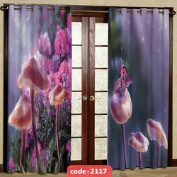 پرده پانچی تصویری مدل قارچ کد S-2117