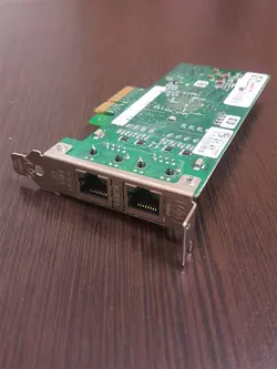 کارت شبکه 2پورت الکتریکال برد توسعه ای PCIe سرور اچ پی HP Proliant Servers 1Gb-Ethernet  DP-RJ45-10/100/1000Mb NC360T PCI-E X4 Network Adapter Card/Board (412651-001)(412648-B21)(412646-001)