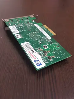 کارت شبکه 2پورت الکتریکال برد توسعه ای PCIe سرور اچ پی HP Proliant Servers 1Gb-Ethernet  DP-RJ45-10/100/1000Mb NC360T PCI-E X4 Network Adapter Card/Board (412651-001)(412648-B21)(412646-001)