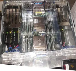 سرور G8 سفارشی اچ پی HP ProLiant ML350p G8 Server با رم 64 گیگ، 6 عدد هارد 450 گیگ، SSD دو عدد 480 گیگ، پردازنده های 12 هسته ای، و کارت گرافیک محاسباتی 12GB-DDR5 با 2880 هسته پردازنده