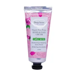 کرم مرطوب کننده دست و صورت دیپ سنس حاوی گلاب 60 میل