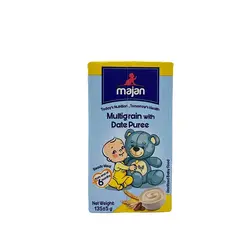 پوره چند غله با خرما ماجان کاله مناسب کودکان بعد از 6 ماهگی 135 گرم