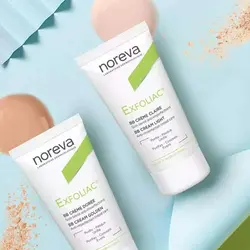 بی بی کرم ضد جوش نوروآ مدل اکسفولیاک  NOREVA EXFOLIAC BB CREAM