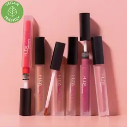 رژ لب هدی بیوتی مدل بامشل فولسایز HUDAE  BEAUTY LIQUID MATTE