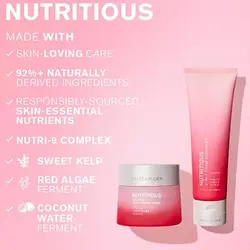 کرم ماسک سبک و زود جذب تغذیه کننده و مرطوب کننده استی لادر حجم ۵۰میل ESTEELAUDER NUTRITIOUS  MELTING SOFT  CREME/MASK MOISTURIZER PORES,HYDRATION,&GLOW