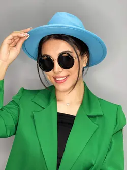 عینک آفتابی زنانه گرد مشکی برند miu miu پلاریزه