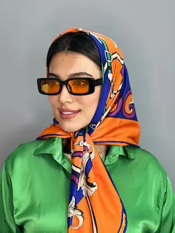 عینک آفتابی اورجینال زنانه نارنجی برند پرادا