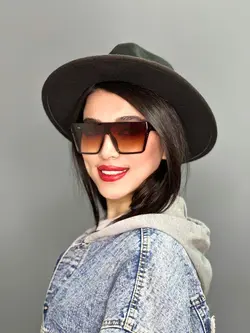 عینک آفتابی شیک زنانه قهوه ای برند a202 ysl