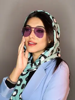 عینک آفتابی زنانه اورجینال بنفش برند bolon خلبانی یووی400