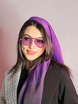 عینک آفتابی زنانه اورجینال بنفش برند bolon خلبانی یووی400