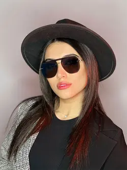 عینک آفتابی زنانه اورجینال مشکی خلبانی برند bolon یووی400