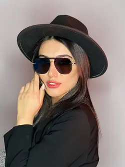 عینک آفتابی زنانه اورجینال مشکی خلبانی برند bolon یووی400