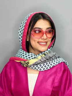 عينک آفتابی اورجينال زنانه صورتی برند گوچی بیضی uv400