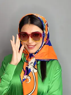 عينک آفتابی اورجينال زنانه قهوه ای برند گوچی مستطیلی uv400