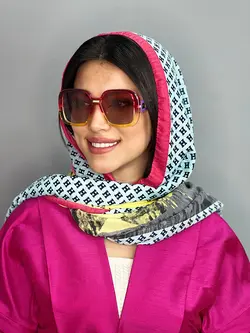 عينک آفتابی اورجينال زنانه قهوه ای برند گوچی مستطیلی uv400