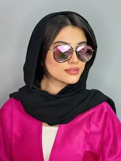 عينک آفتابی اورجينال زنانه خلبانی مشكی صورتی پلاریزه دیور