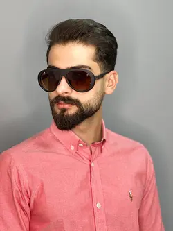 عينک آفتابی مردانه اورجينال قهوه ای برند ray ban