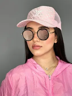 عينک آفتابی زنانه اورجينال برند چنل پلاريزه صورتی یووی400
