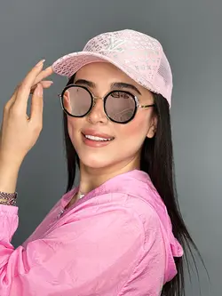 عينک آفتابی زنانه اورجينال برند چنل پلاريزه صورتی یووی400