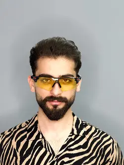 عینک آفتابی مردانه اورجینال زرد برند ری بن