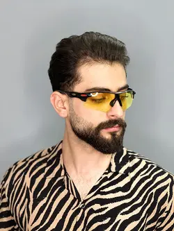 عینک آفتابی مردانه اورجینال زرد برند ری بن